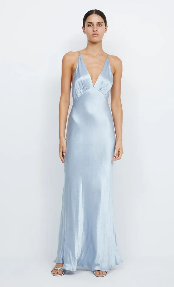 Bec Bridge Event Wear Dresses MOON DANCE V MAXI DRESS Dusty Blue 8211 Women