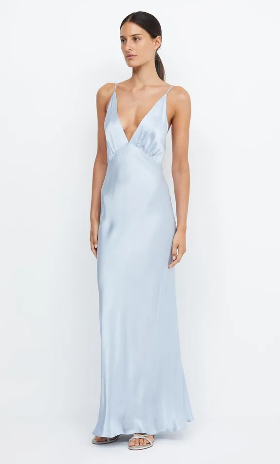 Bec Bridge Event Wear Dresses MOON DANCE V MAXI DRESS Dusty Blue 8211 Women
