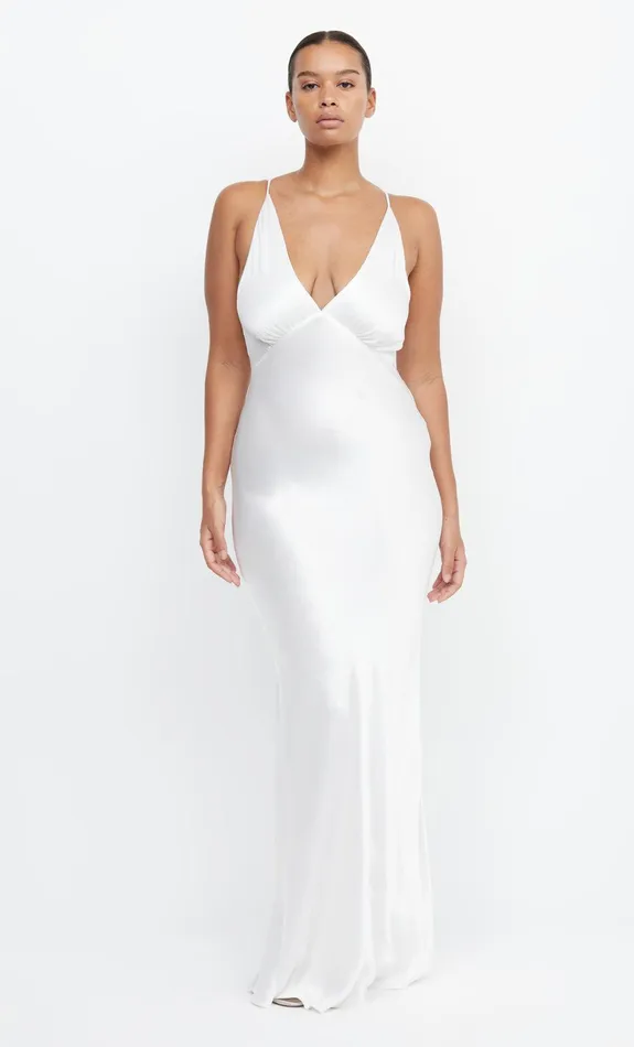 Bec Bridge Event Wear Dresses MOON DANCE V MAXI DRESS Ivory 8211 Women