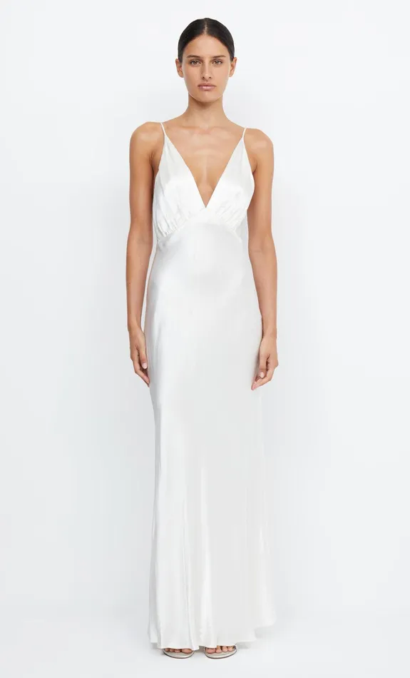 Bec Bridge Event Wear Dresses MOON DANCE V MAXI DRESS Ivory 8211 Women