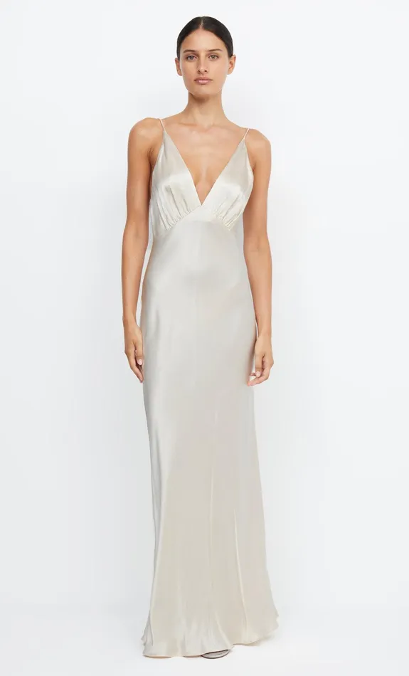 Bec Bridge Event Wear Dresses MOON DANCE V MAXI DRESS Sand 8211 Women