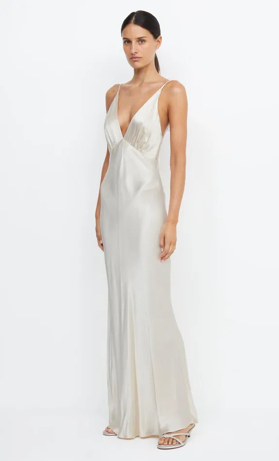Bec Bridge Event Wear Dresses MOON DANCE V MAXI DRESS Sand 8211 Women