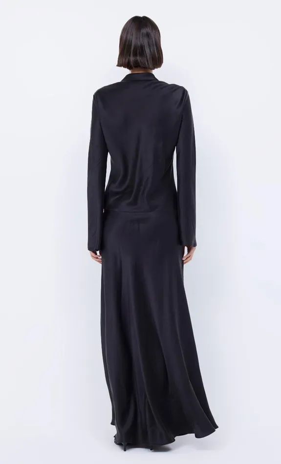 Bec Bridge Event Wear Dresses ORLA LONG SLEEVE MAXI DRESS Black 8211 Women