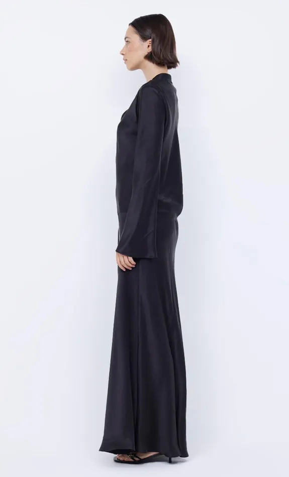 Bec Bridge Event Wear Dresses ORLA LONG SLEEVE MAXI DRESS Black 8211 Women