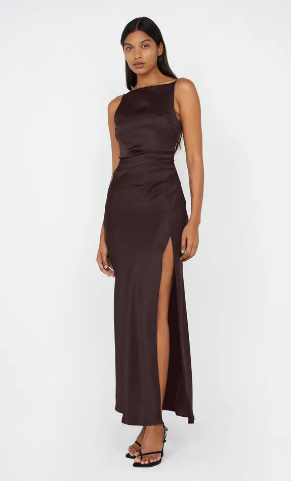 Bec Bridge Event Wear Dresses THE DREAMER MAXI DRESS Dark Chocolate 8211 Women