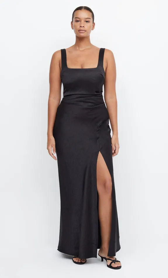 Bec Bridge Event Wear Dresses THE DREAMER SQUARE NECK DRESS Black 8211 Women