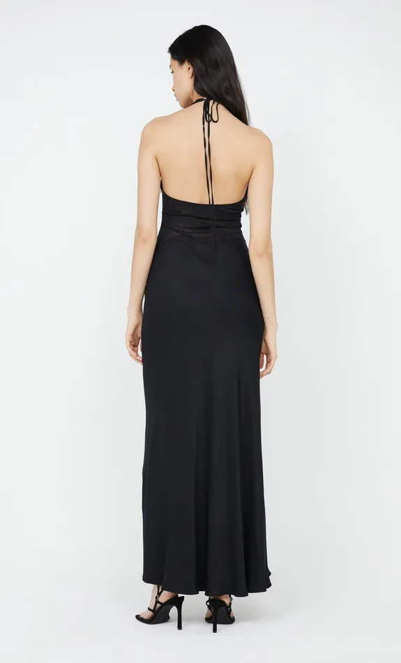 Bec Bridge Maxi Dresses AKARI HALTER DRESS Black 8211 Women