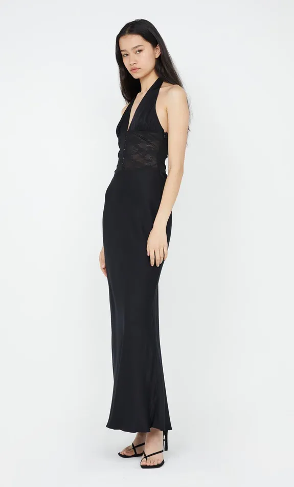 Bec Bridge Maxi Dresses AKARI HALTER DRESS Black 8211 Women