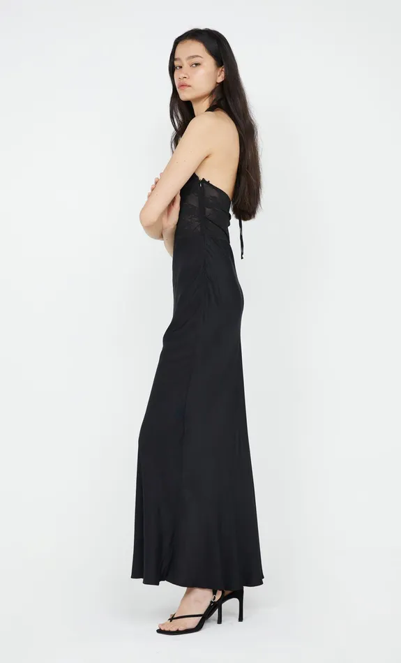 Bec Bridge Maxi Dresses AKARI HALTER DRESS Black 8211 Women