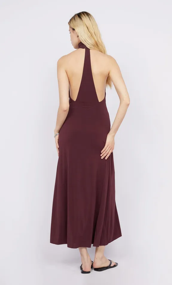 Bec Bridge Maxi Dresses CASSIAN RACER DRESS Deep Plum 8211 Women