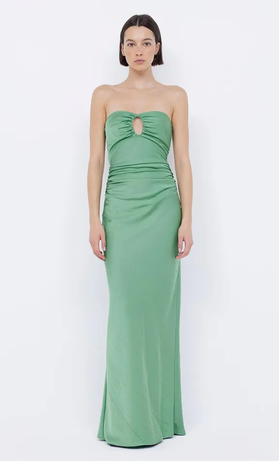 Bec Bridge Maxi Dresses EMILIA STRAPLESS DRESS Green Apple 8211 Women