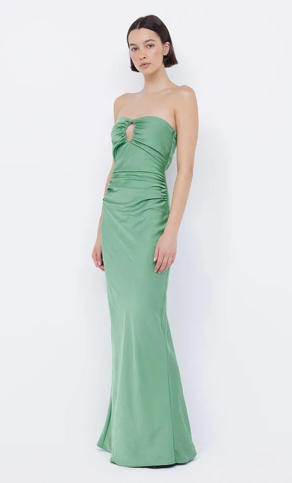 Bec Bridge Maxi Dresses EMILIA STRAPLESS DRESS Green Apple 8211 Women