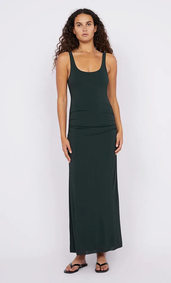 Bec Bridge Maxi Dresses JAYDE SINGLET MAXI DRESS Bottle Green 8211 Women