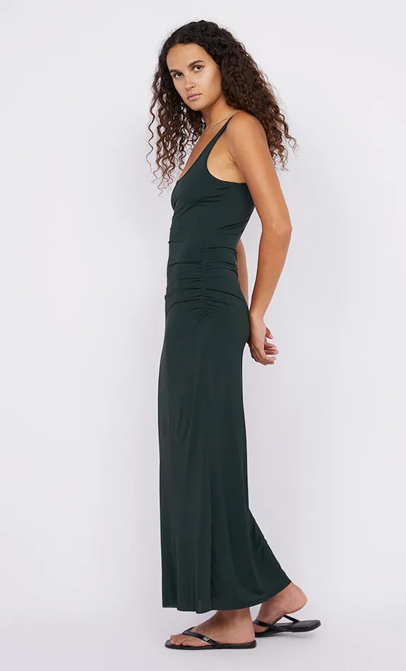 Bec Bridge Maxi Dresses JAYDE SINGLET MAXI DRESS Bottle Green 8211 Women
