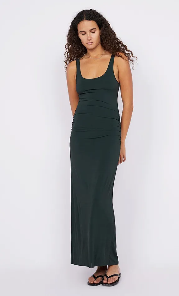 Bec Bridge Maxi Dresses JAYDE SINGLET MAXI DRESS Bottle Green 8211 Women