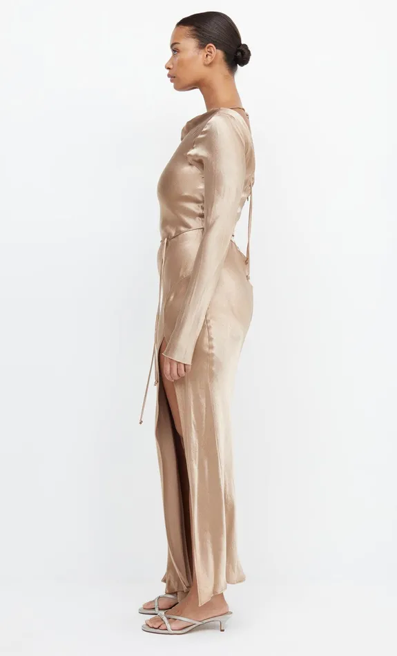 Bec Bridge Maxi Dresses MOON DANCE LONG SLEEVE MAXI DRESS Golden 8211 Women