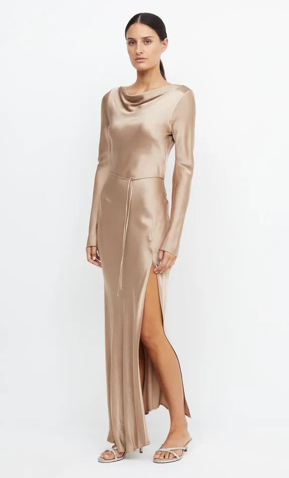 Bec Bridge Maxi Dresses MOON DANCE LONG SLEEVE MAXI DRESS Golden 8211 Women