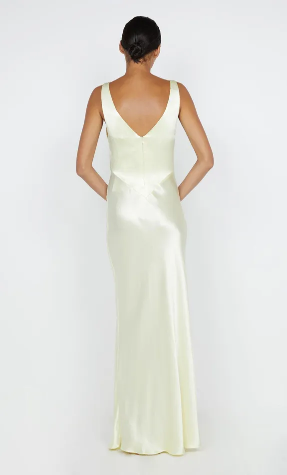 Bec Bridge Maxi Dresses MOON DANCE VERONA DRESS Ice Yellow 8211 Women