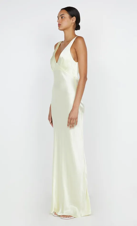 Bec Bridge Maxi Dresses MOON DANCE VERONA DRESS Ice Yellow 8211 Women