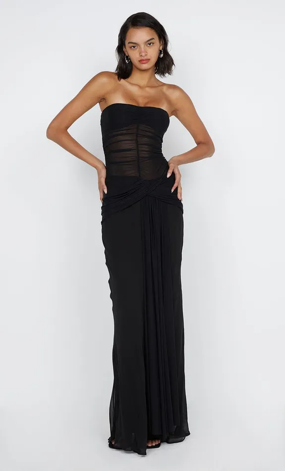 Bec Bridge Maxi Dresses NOEMI STRAPLESS DRESS Black 8211 Women