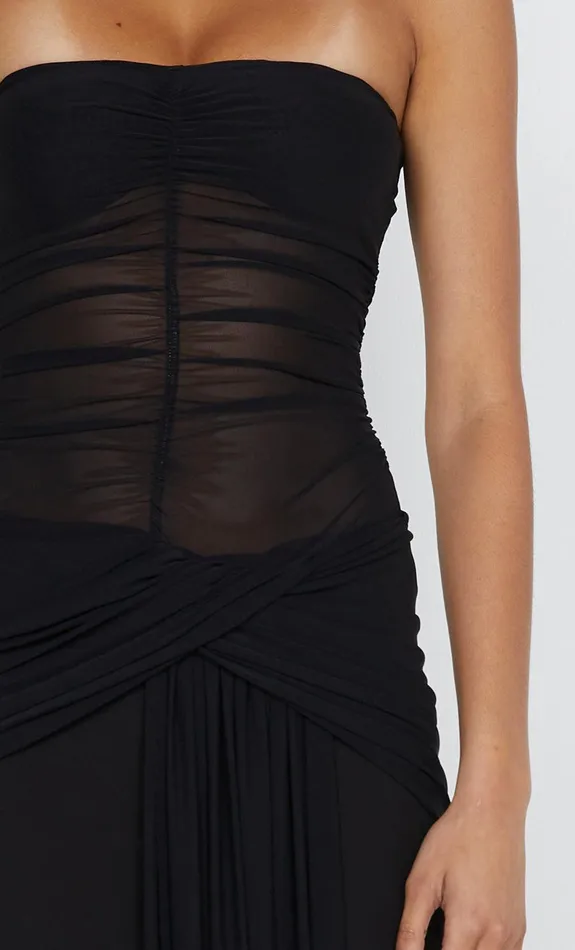 Bec Bridge Maxi Dresses NOEMI STRAPLESS DRESS Black 8211 Women