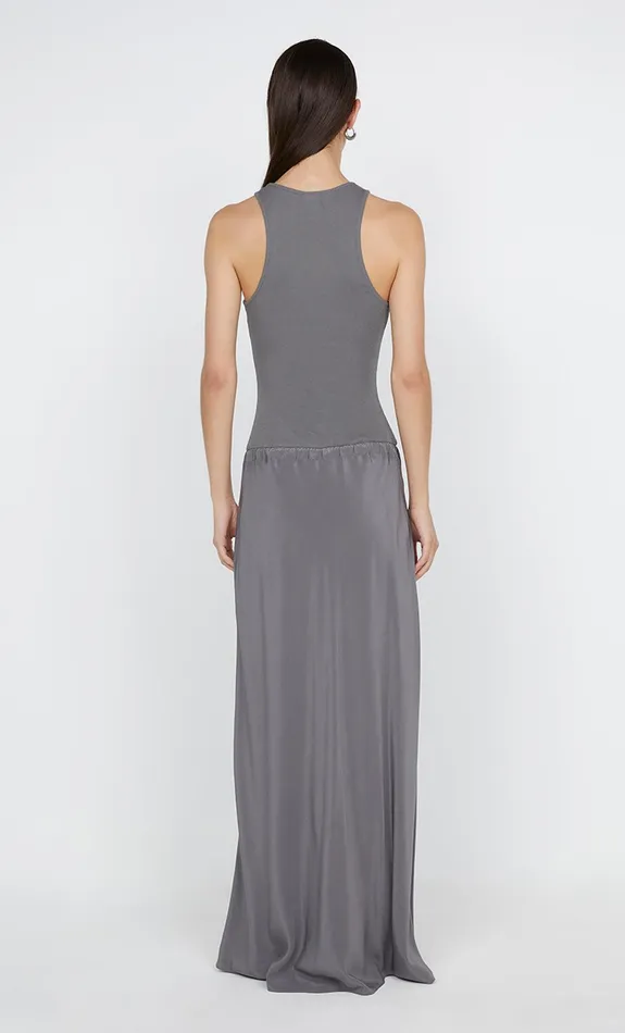 Bec Bridge Maxi Dresses SOLA RACER DRESS Charcoal 8211 Women
