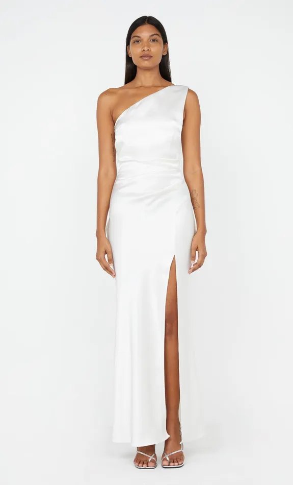 Bec Bridge Maxi Dresses THE DREAMER ASYM DRESS Ivory 8211 Women