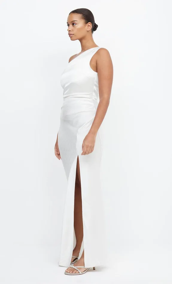 Bec Bridge Maxi Dresses THE DREAMER ASYM DRESS Ivory 8211 Women