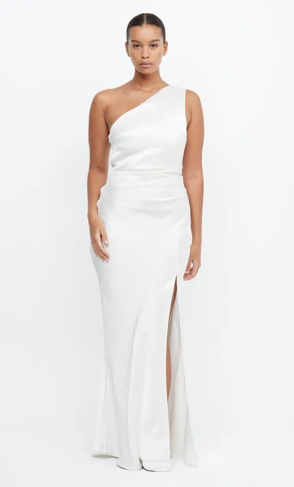 Bec Bridge Maxi Dresses THE DREAMER ASYM DRESS Ivory 8211 Women