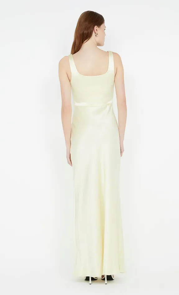 Bec Bridge Maxi Dresses THE DREAMER SQUARE NECK DRESS Ice Yellow 8211 Women
