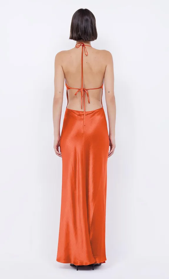 Bec Bridge Maxi Dresses ZARIAH HALTER DRESS Fire Red 8211 Women