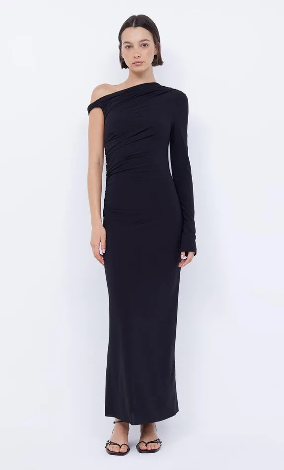 Bec Bridge Midi Dresses NABILA ASYM MIDI DRESS Black 8211 Women