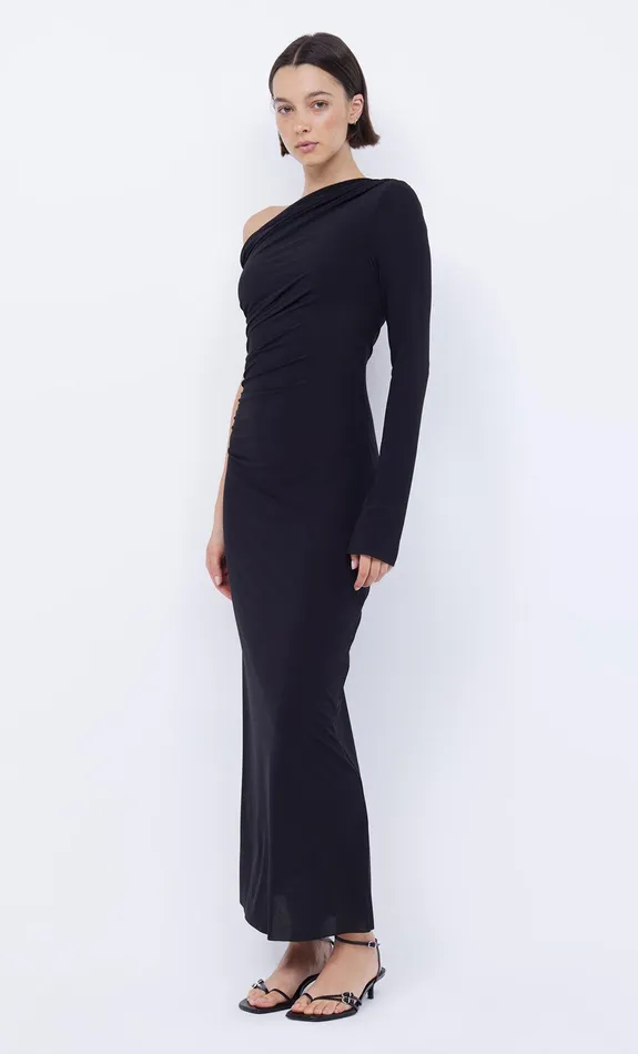 Bec Bridge Midi Dresses NABILA ASYM MIDI DRESS Black 8211 Women