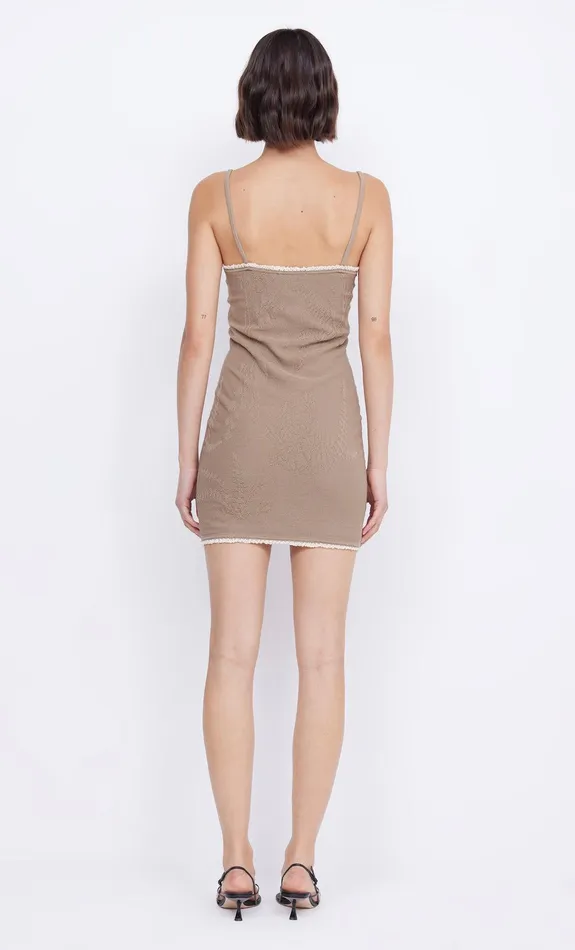 Bec Bridge Mini Dresses NAELLE KNIT MINI DRESS Taupe 8211 Women