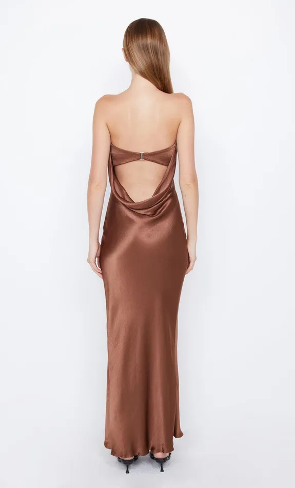 Bec Bridge Prom Dresses MOON DANCE STRAPLESS DRESS Chocolate 8211 Women