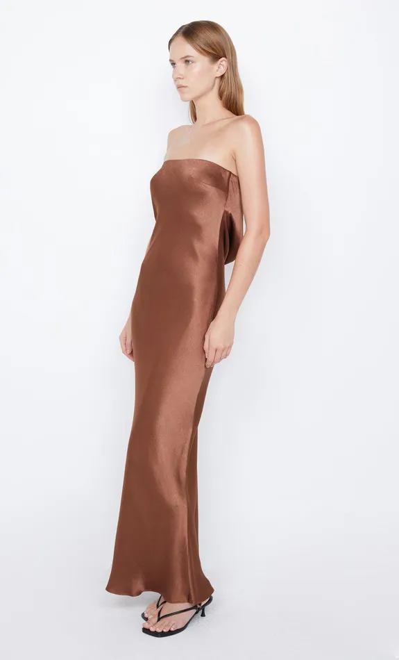 Bec Bridge Prom Dresses MOON DANCE STRAPLESS DRESS Chocolate 8211 Women