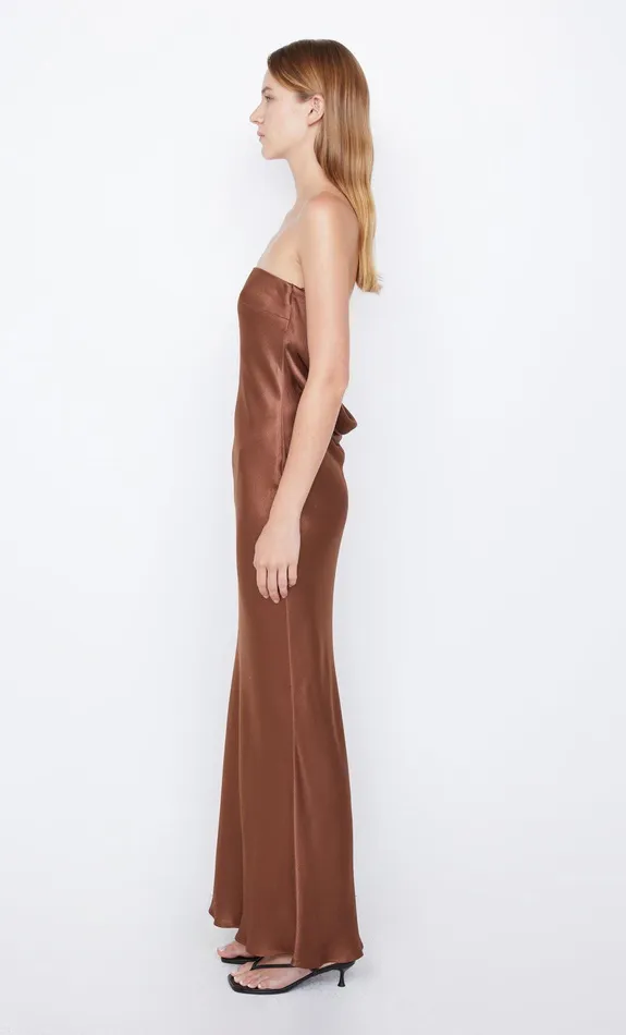 Bec Bridge Prom Dresses MOON DANCE STRAPLESS DRESS Chocolate 8211 Women