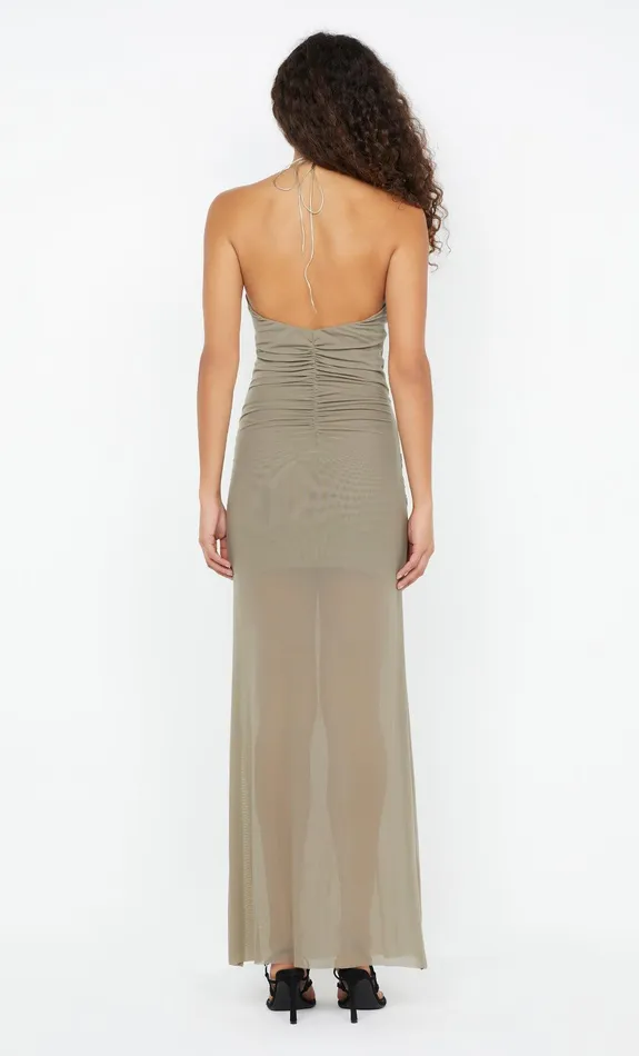 Bec Bridge Prom Dresses SANIA HALTER DRESS Taupe 8211 Women
