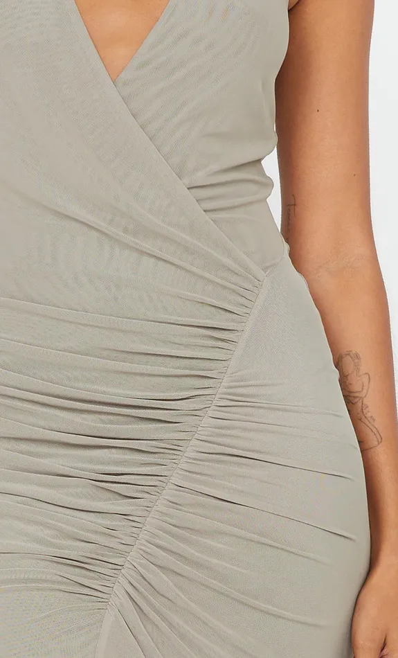 Bec Bridge Prom Dresses SANIA HALTER DRESS Taupe 8211 Women