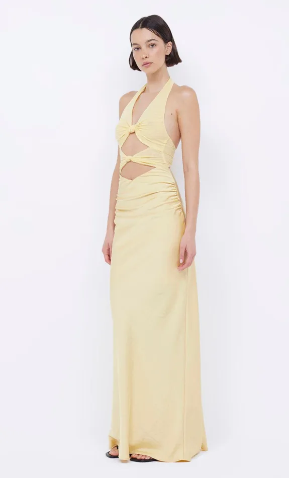 Bec Bridge Prom Dresses SOLARE HALTER DRESS Citrus 8211 Women