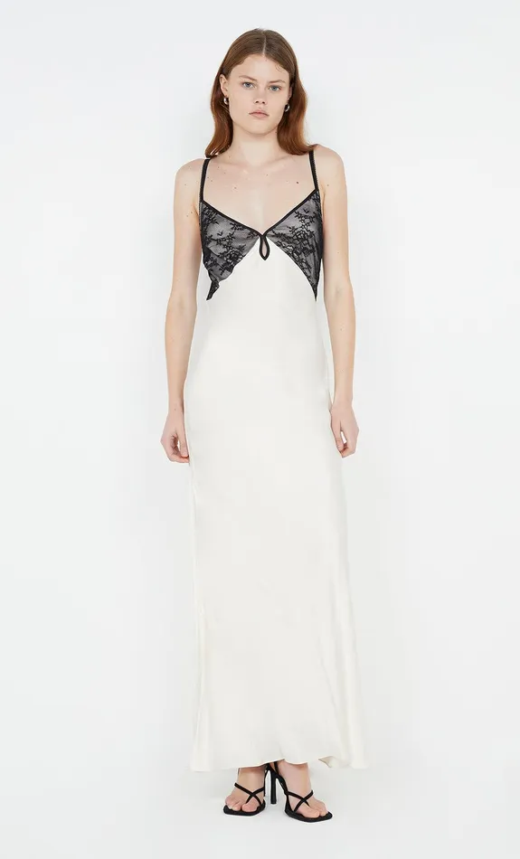 Bec Bridge Prom Dresses TEREZA KEYHOLE DRESS Ivoryblack 8211 Women