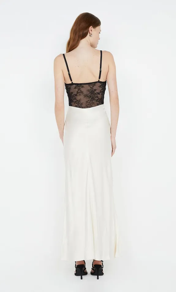 Bec Bridge Prom Dresses TEREZA KEYHOLE DRESS Ivoryblack 8211 Women