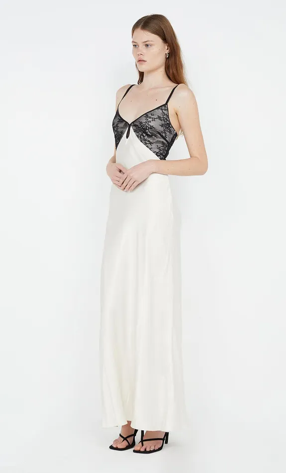 Bec Bridge Prom Dresses TEREZA KEYHOLE DRESS Ivoryblack 8211 Women
