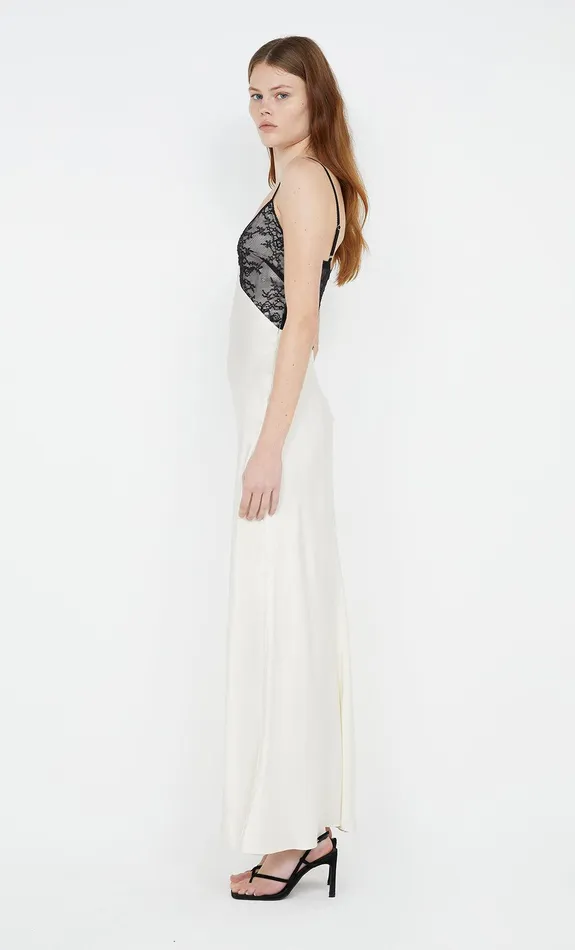 Bec Bridge Prom Dresses TEREZA KEYHOLE DRESS Ivoryblack 8211 Women