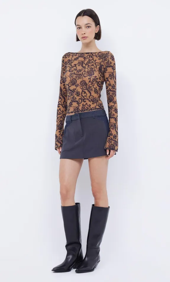 Bec Bridge Skirts WYNONA PANELLED MINI SKIRT Indigocharcoal 8211 Women