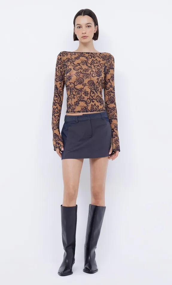 Bec Bridge Skirts WYNONA PANELLED MINI SKIRT Indigocharcoal 8211 Women