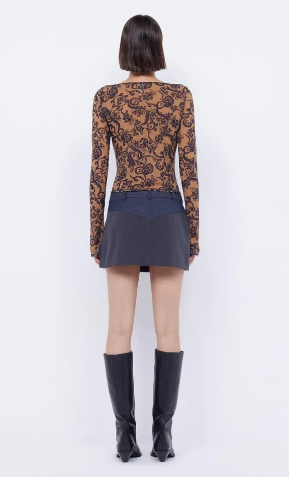 Bec Bridge Skirts WYNONA PANELLED MINI SKIRT Indigocharcoal 8211 Women