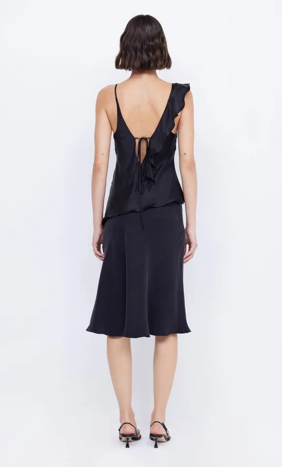 Bec Bridge Tops CHANTILLY SILK FRILL CAMI Black 8211 Women