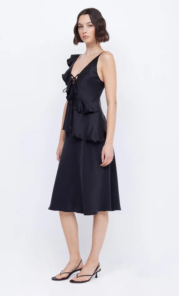 Bec Bridge Tops CHANTILLY SILK FRILL CAMI Black 8211 Women