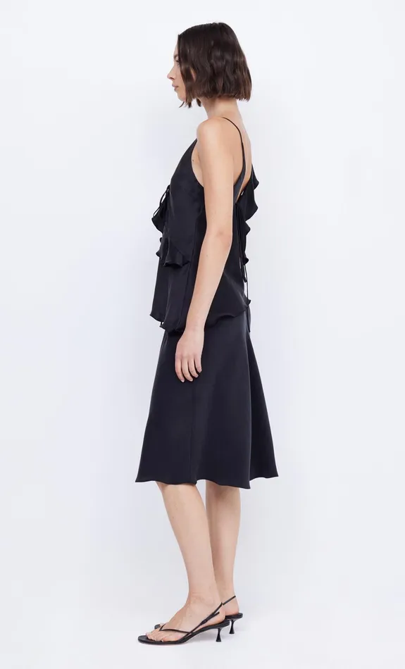Bec Bridge Tops CHANTILLY SILK FRILL CAMI Black 8211 Women